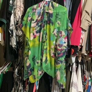 Floral Green Women's Top